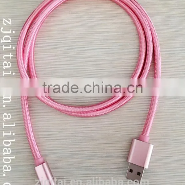 New Arrival Customized Wholesale Metal Braided Usb Cable 2 in 1 Mirco Usb Cable for Iphone &samsung photo-2