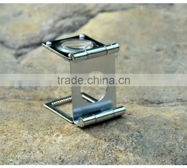 Stainless Steel Folding Magnifier 10X 20MM Portable Mini Magnifying Glass Lupa Loupe for Watch Repair photo-3
