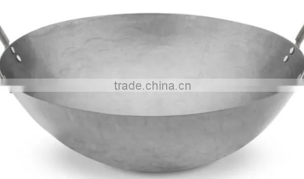 Chinese JIAHE Supplier Black Color Cast Iron Frying Wok photo-2