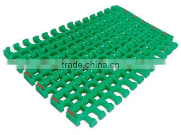 2400B Flush Grid Modular Conveyor Radius Belt photo-2