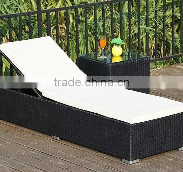 Outdoor Lounge Chaise, Rattan Beech Lounge Chaise photo-4