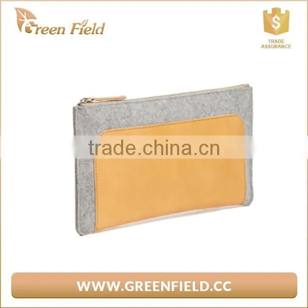 Fabric Clutch Pouch,new Design Felt Clutch Bag With PU Leather photo-2