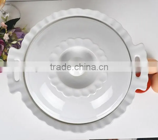 13" Ceramic White Comal photo-3