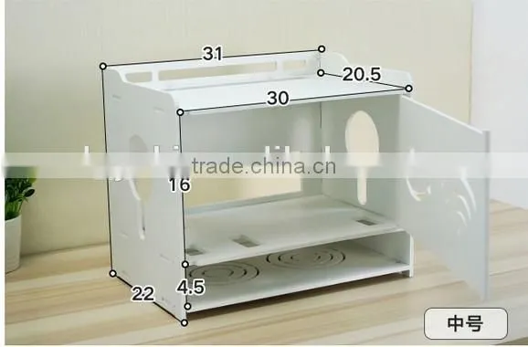 DIY PVC Multifunctional Flower Pattern Tidy Wires Power Cable Storage Organizer Box photo-6