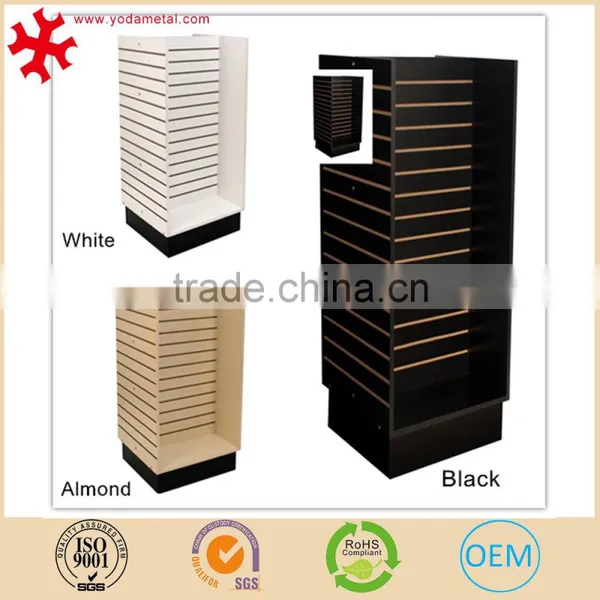 Customized Melamine MDF Slatwall Panel Display Stand Gondola photo-2
