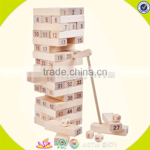 Wholesale Best Selling 51 Pcs Building Bricks Toy Wooden Educational Play Building Bricks Toy Bring Fun W13D150 photo-4