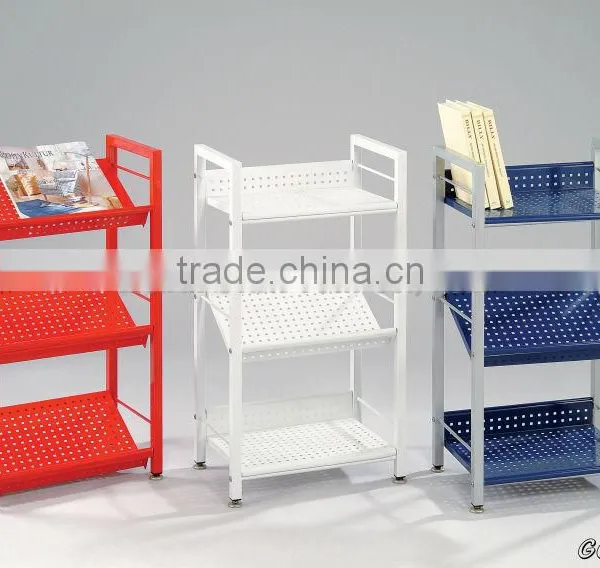 3 Tier Metal Book Shelf/magazine Rack/ Sheet Metal Storage Rack photo-5