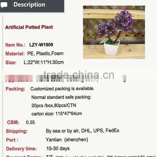 Ceramic Mushroom-shaped for Secretaire Decoration Potted Plant photo-2