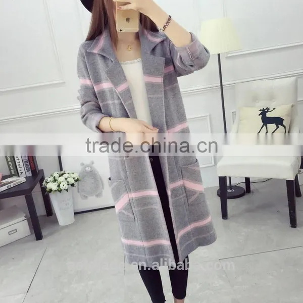 Wholesale Ladies Knitted Sweater Coat Women Long Knit Cardigan photo-6