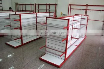 Wooden Slatwall Etagere Shelves Gondola Island Shelving Shelves photo-3