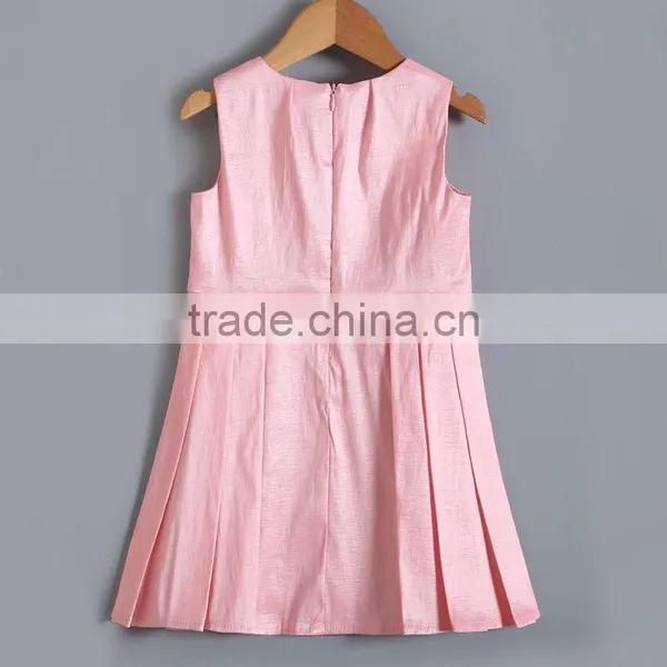2017 Latest Wholesale Baby Clothes Hot Sale Cheap Clothing Children's Boutique Sleeveless Pink Summer Angel Dress for Baby Girl photo-2