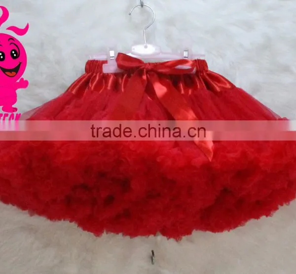 2016 Red Pettiskirt With Bowknot,Girl's Pettiskirts Kids Pettiskirts