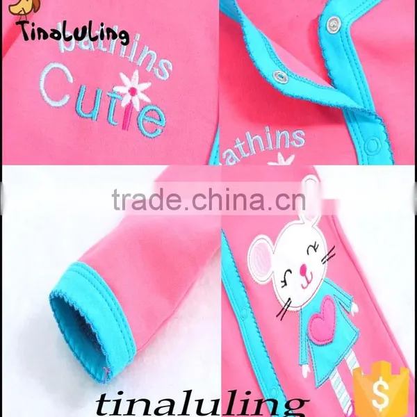 100 Cotton Infant Baby Girls Romper Wholesale Girls Cute Lovely Rabbit Bodysuits Baby Jumpsuits photo-4