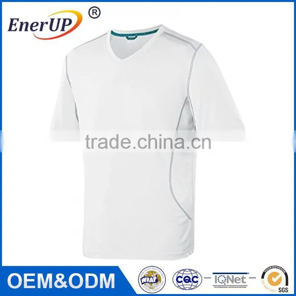 Wholesale Blank Slim Fit 100% Polyester Man Sport t Shirt photo-2