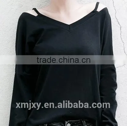 Wholesales Fashion T-shirt Long Sleeve Comfortable Designs for Ladies photo-5