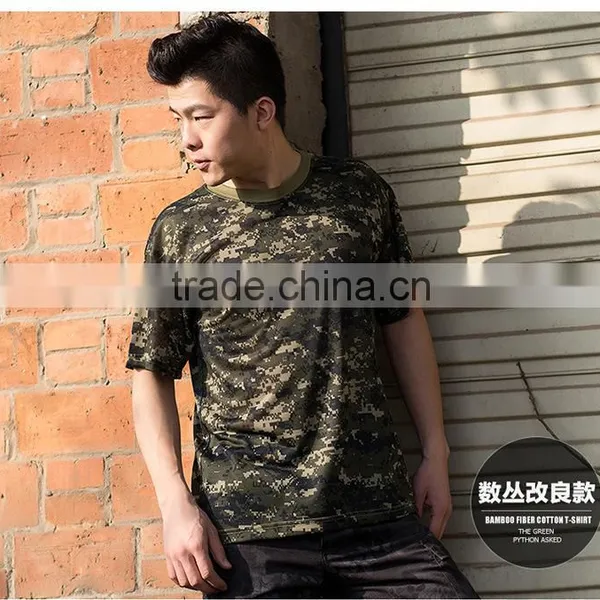 2016 Wholesale Men Camouflage Dryfit Breathable T-shirt Men Army Tactical Combat T Shirt Military Sport Camo Camp Mens T Shirts photo-6