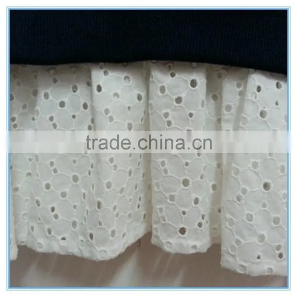 Wholesale 100% Cotton Girls Dot t Shirt Navy Background White Dot t Shirt Children Casual Wear photo-5