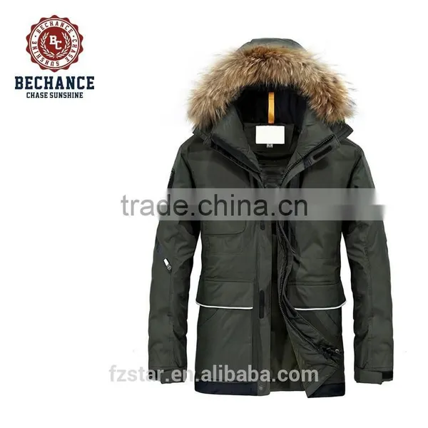 Unisex Winter Thicken Mid-long Padded Jacket Plus Size Detachable Hood Waterproof Jacket for Wholesale photo-4