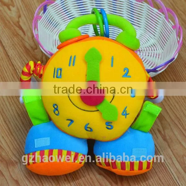 Hign Quality Infant Crib Hanging Baby Toy O'clock Shape Plush Baby Toy photo-2