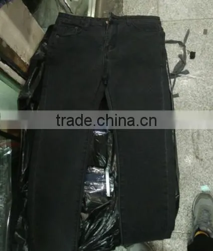 Frayed Black Ladies Woman Trousers Designs for Women Jeans photo-6