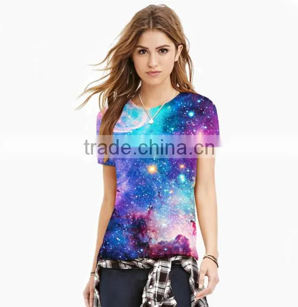 Colorful Shirt Womens Digital Print T-shirt 3d Printing T-shirt