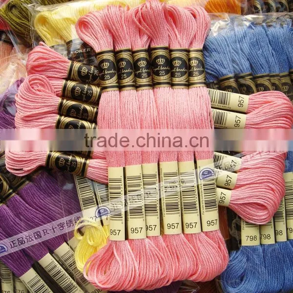 100% Egyptian Long Fibre Cotton 12 Pieces Cross Stitch Thread photo-2