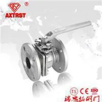 2PC Stainless Steel DIN F4/F5 Flanged Floating Ball Valve