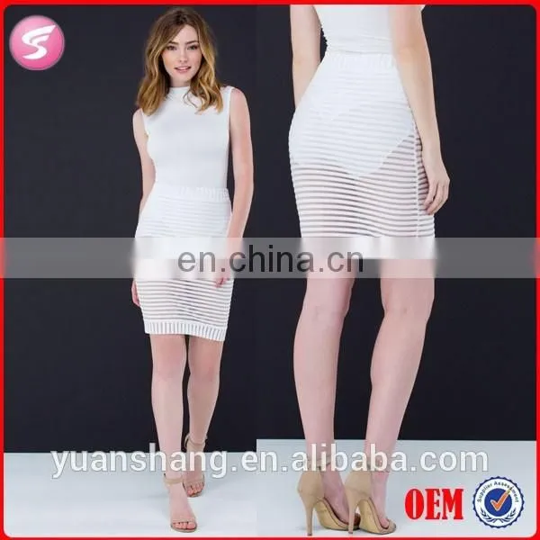 2015 Fashion Sexy Ladies Short Transparent Mini Skirt Pencil Skirt Dress