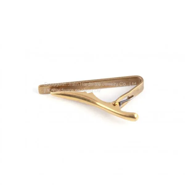 Chinese Wholesale Tie Clip Supplier Brass Tie Clip 5.0mm*40mm Length Short Tie Pins photo-3
