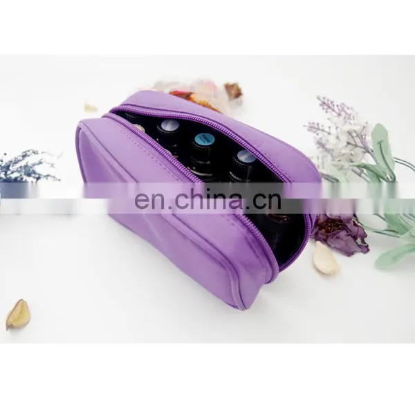 China 2016 Hotsale Essential Oil Bottle Fancy Cosmetic Canvas Travel Bag for 10 Bottles photo-3