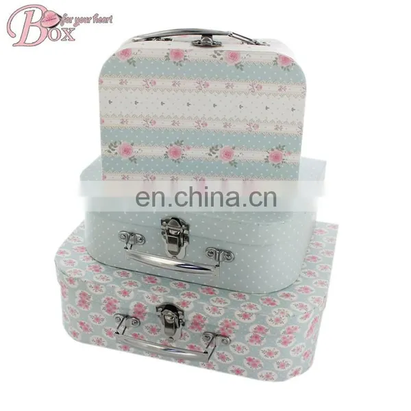Kids Cardboard Suitcase Gift Box Paper Suitcase Box With Handle photo-6