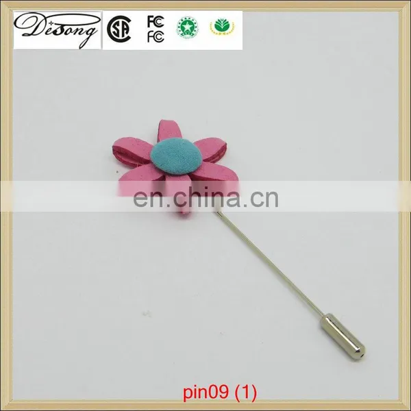 New Design Metal Lapel Pin,pink Flower Lapel Pin for Sweater