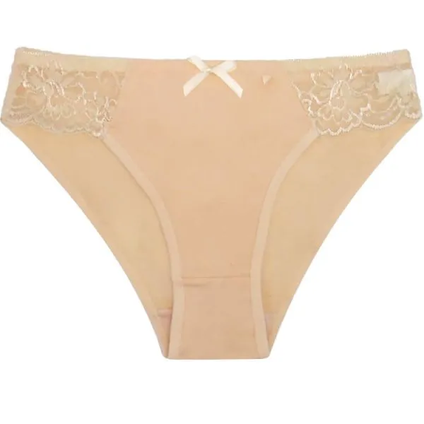 Yun Meng Ni Sexy Underwear Side Sexy Transparent Lace Briefs Soft Breathable Cotton Lady Panty Lingerie photo-5