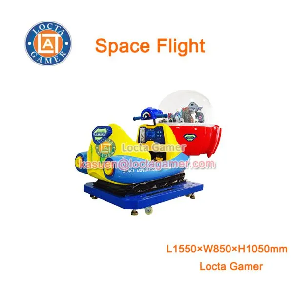 Zhongshan Amusement Kiddie Ride for Kids Space Flight Rocking Machine Car