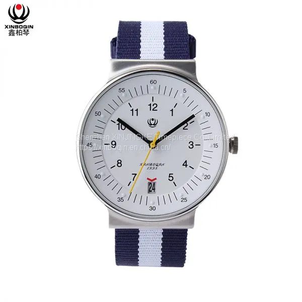XINBOQIN Supplier Original Brand Luxury Tide Luxury Business Nylon Wrist Band Straps Stainless Steel Man Watch photo-2