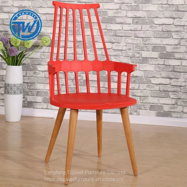 DC-6045 Topwell Hot Sale PP Plastic Chair Leisure Chair Dining Chair photo-2