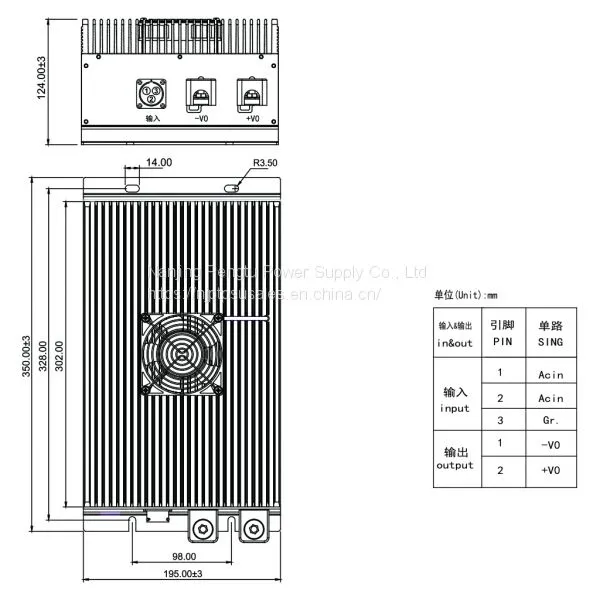 PAH-G Series 1500-3000W Single 24/48V ac to dc Converter photo-2