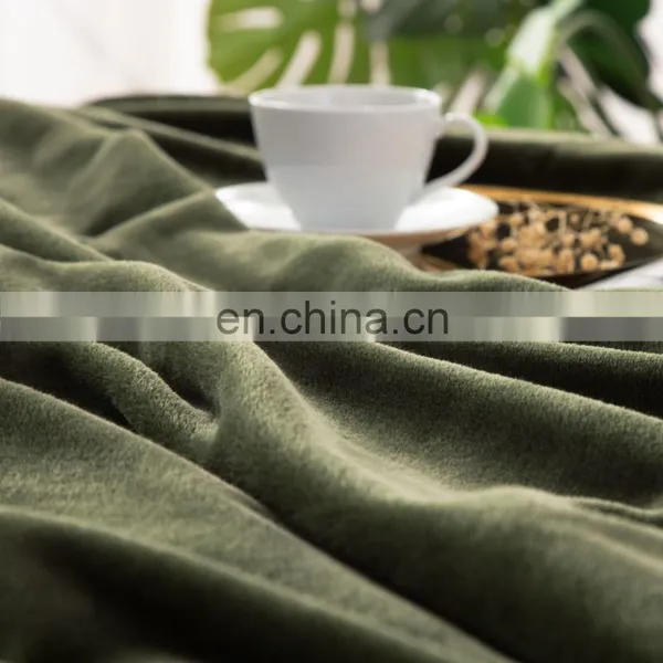 Fashionable Premium Convenient Fluffy Double Sided Custom Thick Adult Flannel Fleece Blanket photo-2