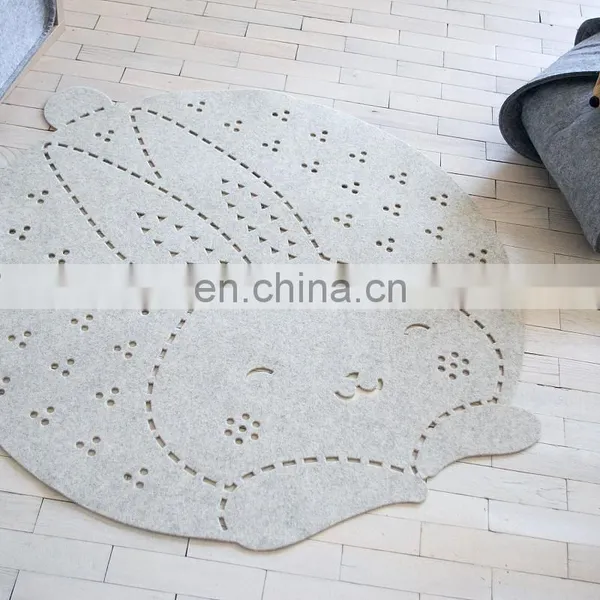 Soft Polyester Felt Kid Playmat and Kids Room Rug With Size Made to Order photo-4