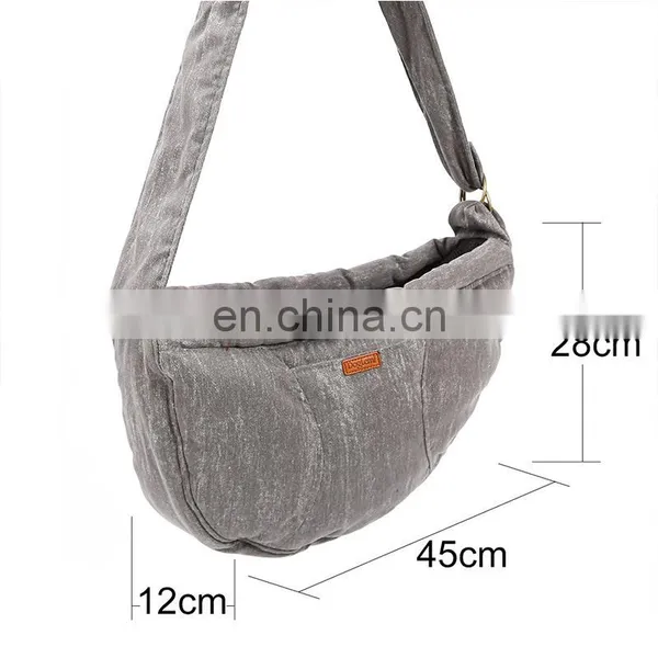2020 New Shoulder Messenger Bag Cat And Dog Travel Bag Retro Korean Style Pet Out Bag Backpack photo-4