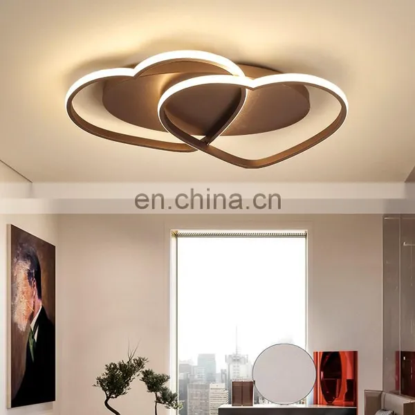 New Design Love Wedding Room Ceiling Lamp Aluminum Creative Chandelier Bedroom Lamp photo-2
