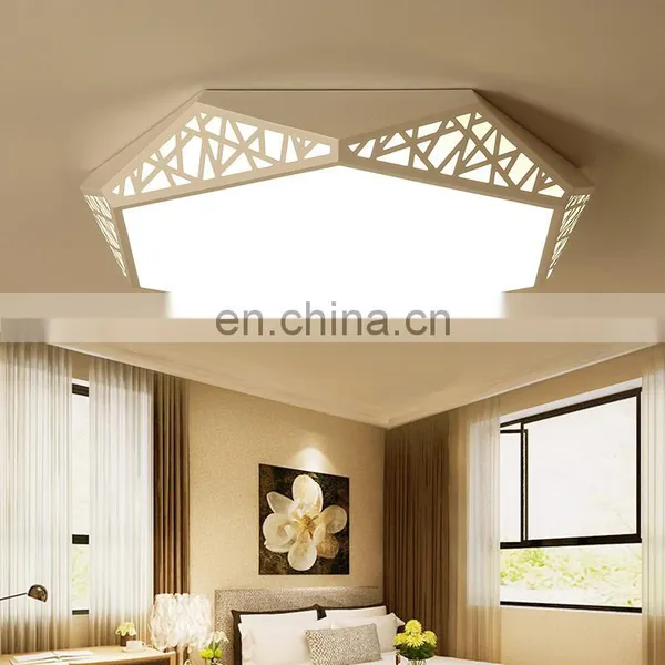 Fashion Personality Round LED Ceiling Lamp Living Room Simple Warm Romantic Art Lights photo-3