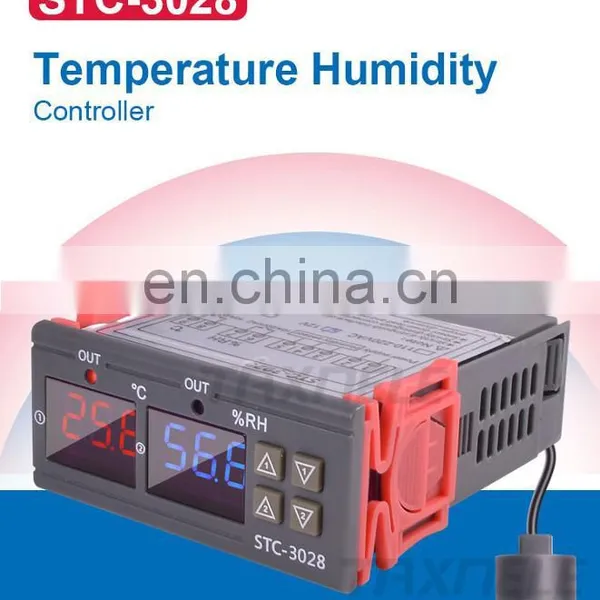 Dual Digital Thermostat Temperature Humidity Control STC-3028 Thermometer Hygrometer Controller AC 110V 220V DC 12V 24V 10A photo-2