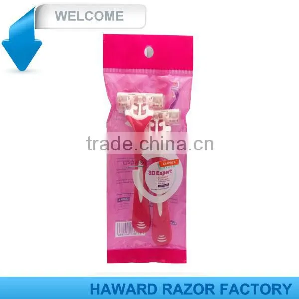 D318L Women Face Clean Triple Blade Shaving Razor photo-5