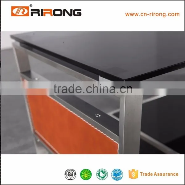 Foshan China Glass Coffee Table Stainless Steel Legs photo-2