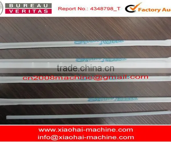 PE Plastic Drinking Straw Extrusion Making Machine / Flexible PP HAS Video Straight for Juice Coffee Stir Milk 7.2*1.3*1.5m 14KW photo-6