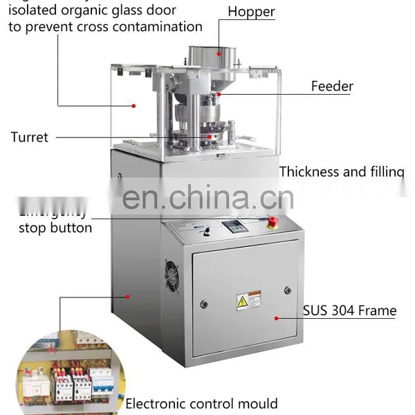 Automatic Electric Rotary Pharmacy Tablet Candy Press Machine 12600pcs/h photo-5