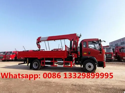 Factory Sale Good Price HOWO 4*2 LHD 6.3T Truck Mounted on Crane Boom for Sale photo-5