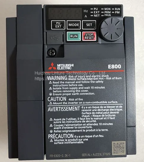 Mitsubishi FR-E820-2.2K-1 inverter adopts metal shell and long-life components