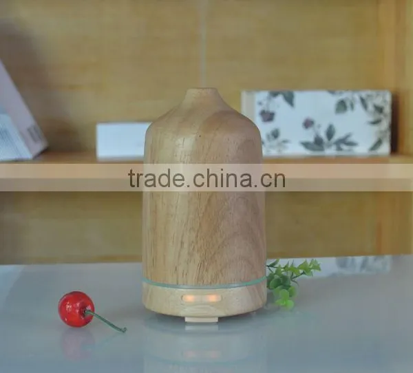 100ml Wood Essential Oil Diffuser LED Light Aroma Diffuser photo-4